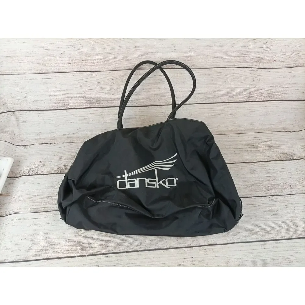 Dansko Big Logo Duffle Bag Black Carry on Travel Workout Weekender